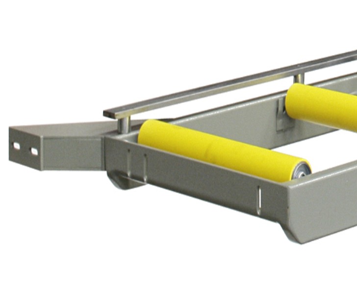 Unloading roller conveyor Side view Emmegi